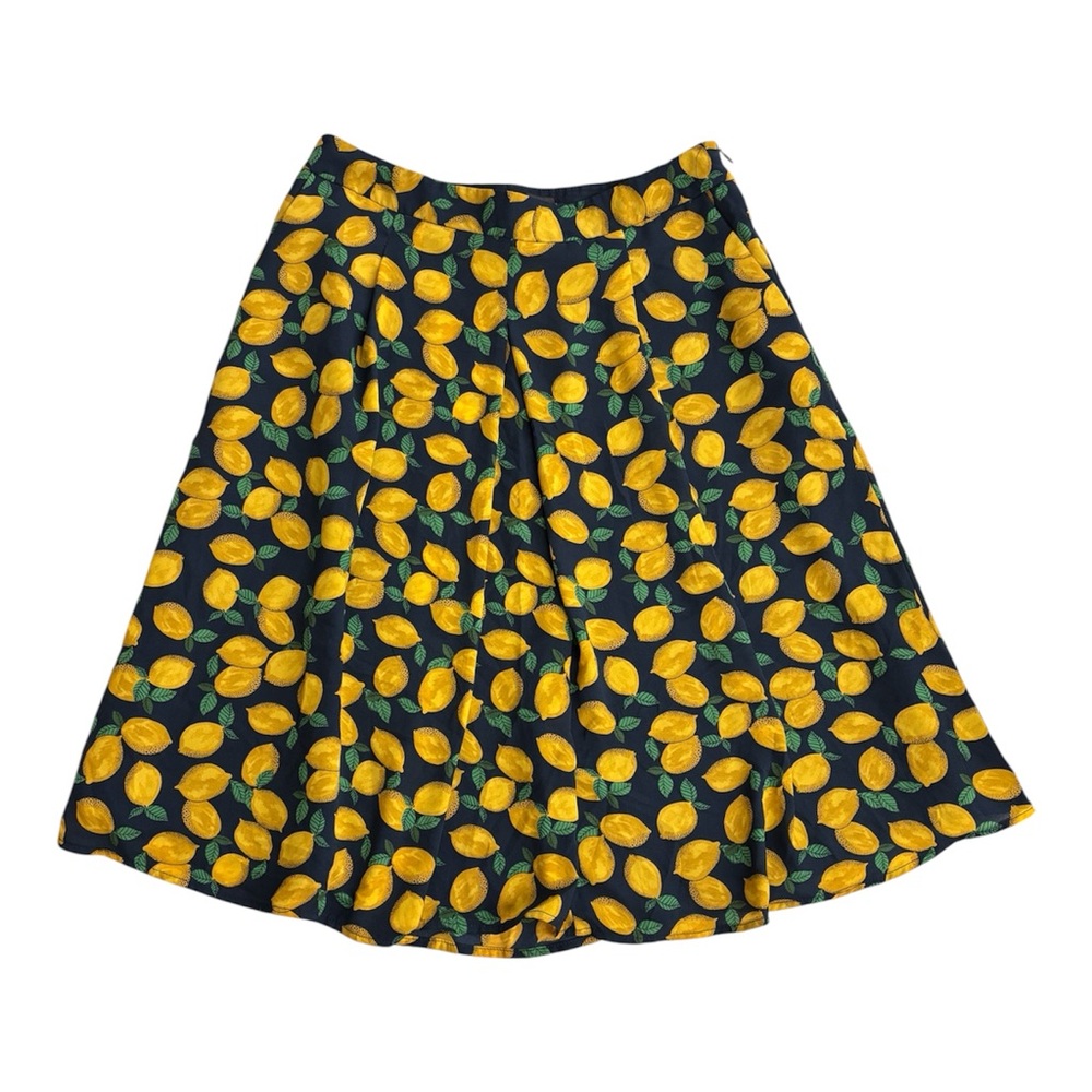 The Limited Yellow Lemon A-Line Skirt View 2